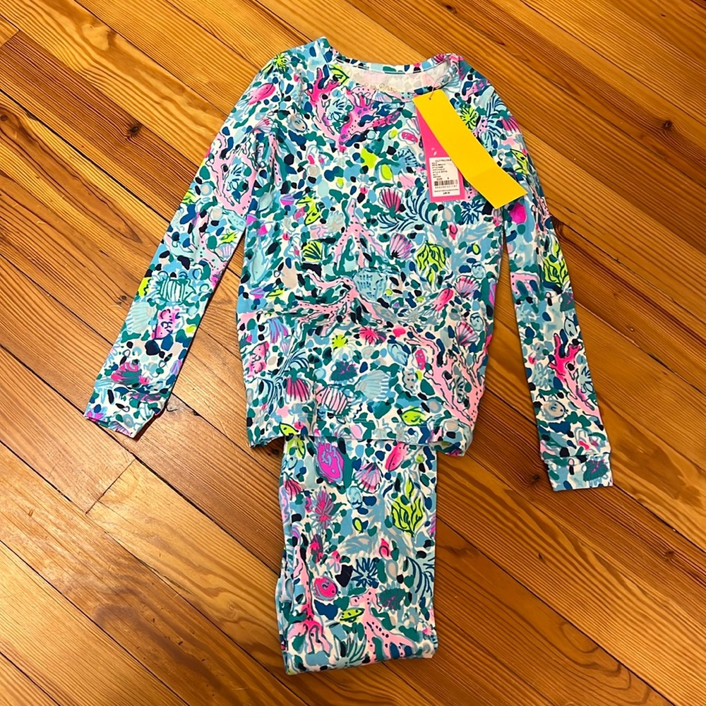 Little girls Lilly Pulitzer pajamas